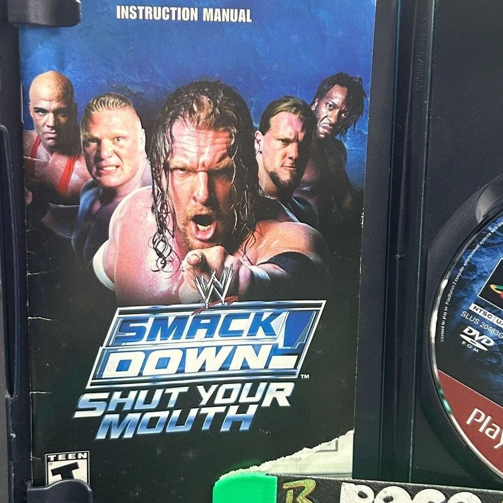 WWE SmackDown! Shut Your Mouth PS2 (PlayStation 2, 2002) Complete W/ Manual